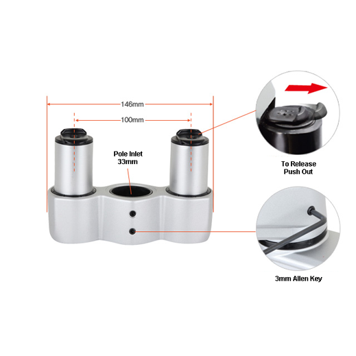 Infinite Monitor Arm MR112 Joint Dimensions Infinite Monitor Arm MR112 Joint Dimensions