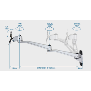 Infinite Monitor Arm Dual Swivel Specs