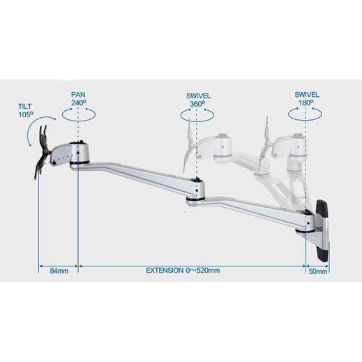 Infinite Monitor Arm Dual Swivel Specs Infinite Monitor Arm Dual Swivel Specs