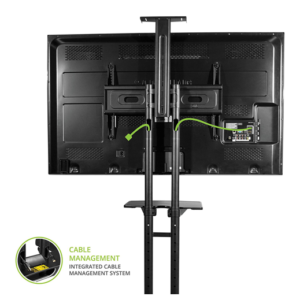 Mobile TV Stand Cart T2 Cable Management