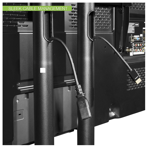 Mobile TV Stand Cart T2 Cable Management Mobile TV Stand Cart T2 Cable Management