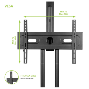 Mobile TV Stand Cart T2 Vesa