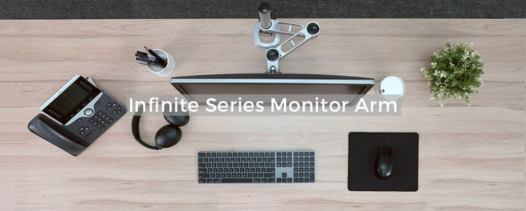 AVIQ | Infinite Monitor Arm - Holds 1 to 6 Monitors, Laptops and Desktops