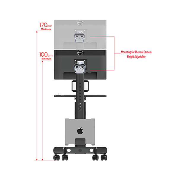 Mobile TV Stand Cart T4 Vesa