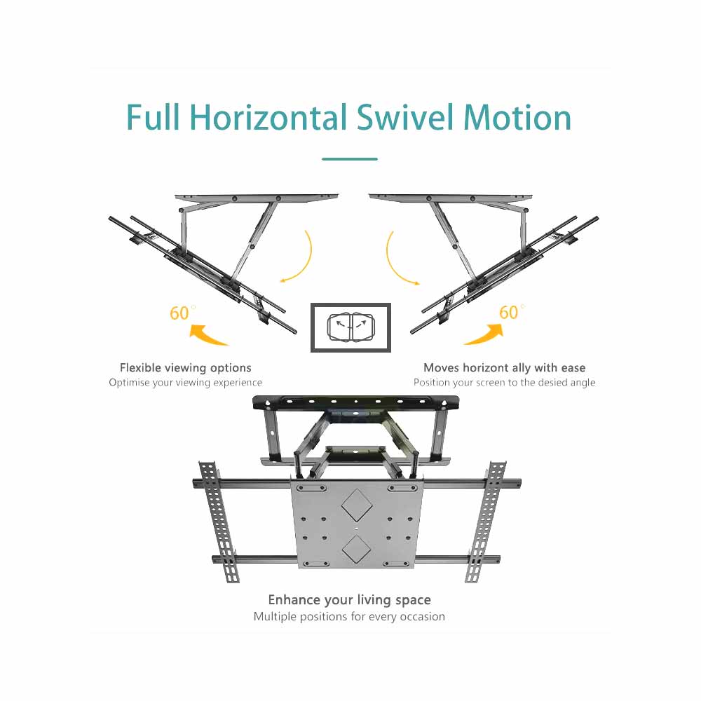 BM381 Full motion TV wall bracket 2