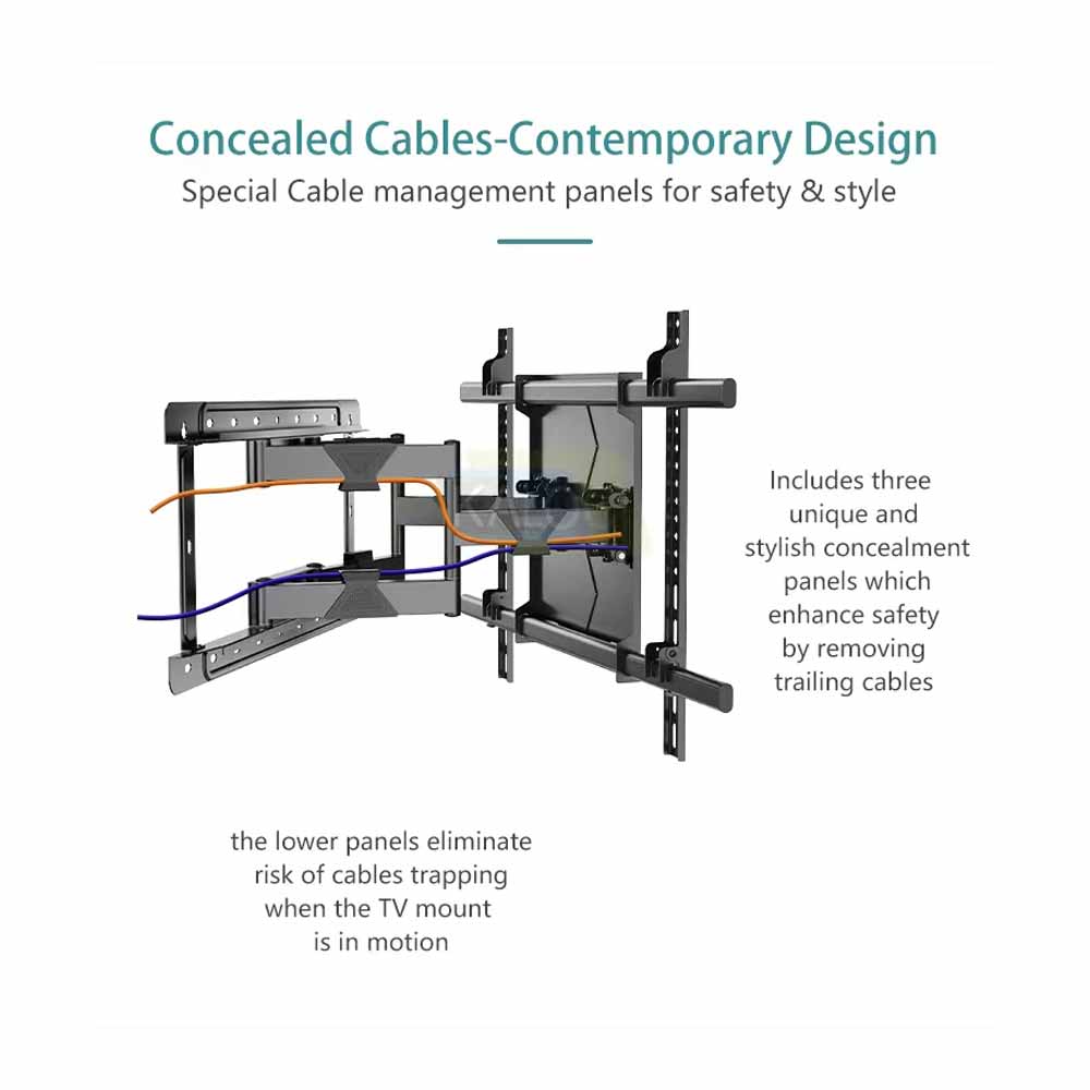 BM381 Full motion TV wall bracket 6