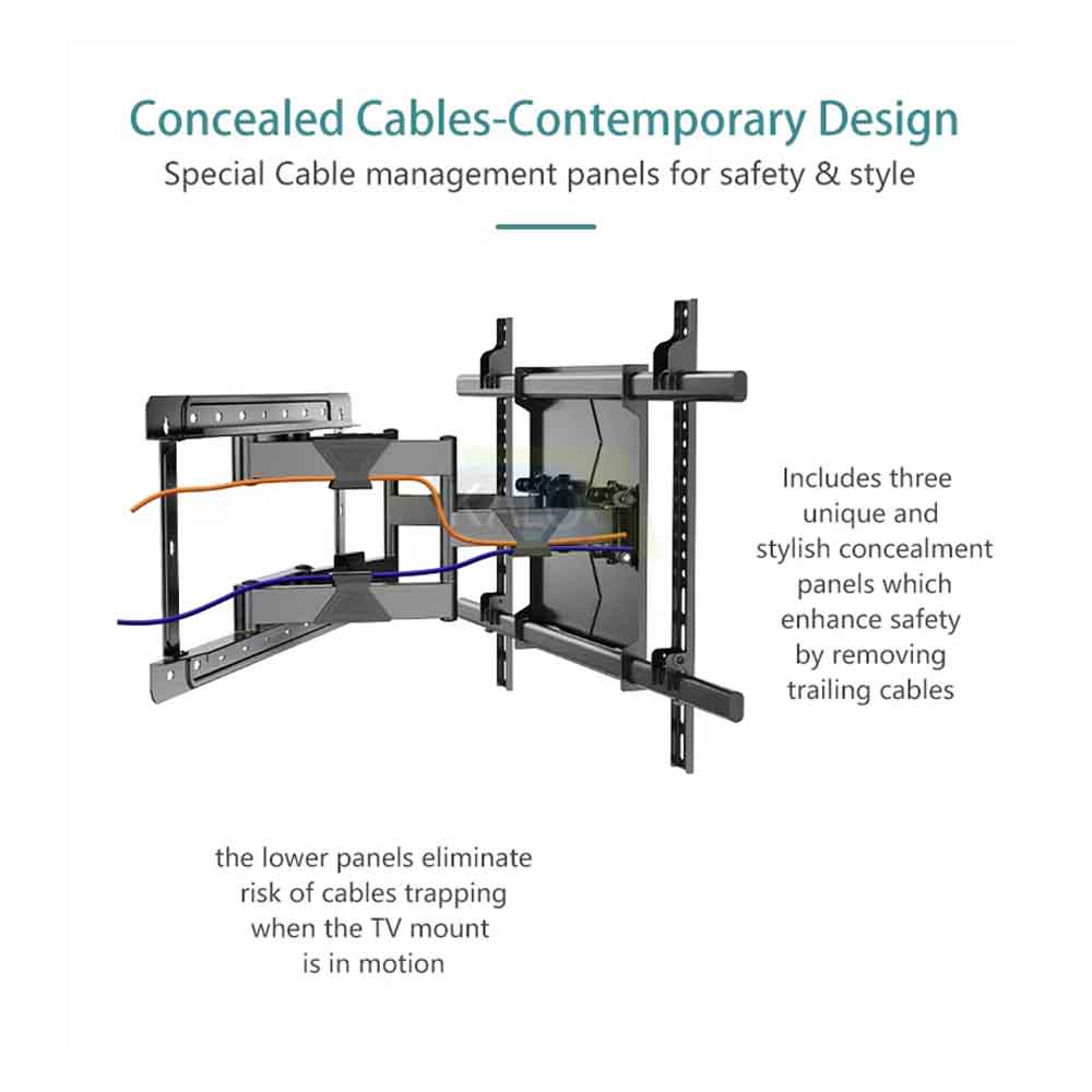 BW381 Full motion wall mount tv bracket n6